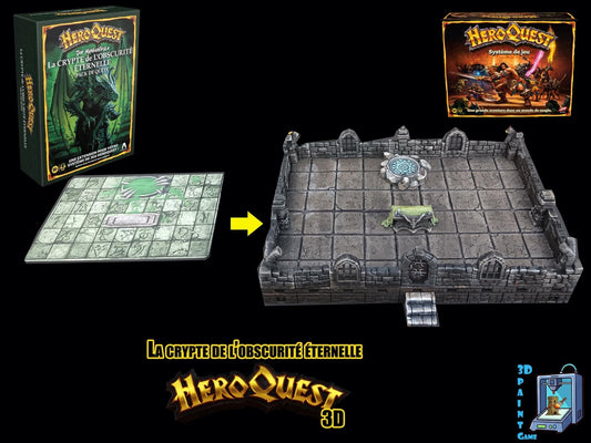 Heroquest 3D– La crypte de l'obscurité éternelle –The crypt of perpetual darkness expansion Décors 3D (Copie) - 3Dpaint Game