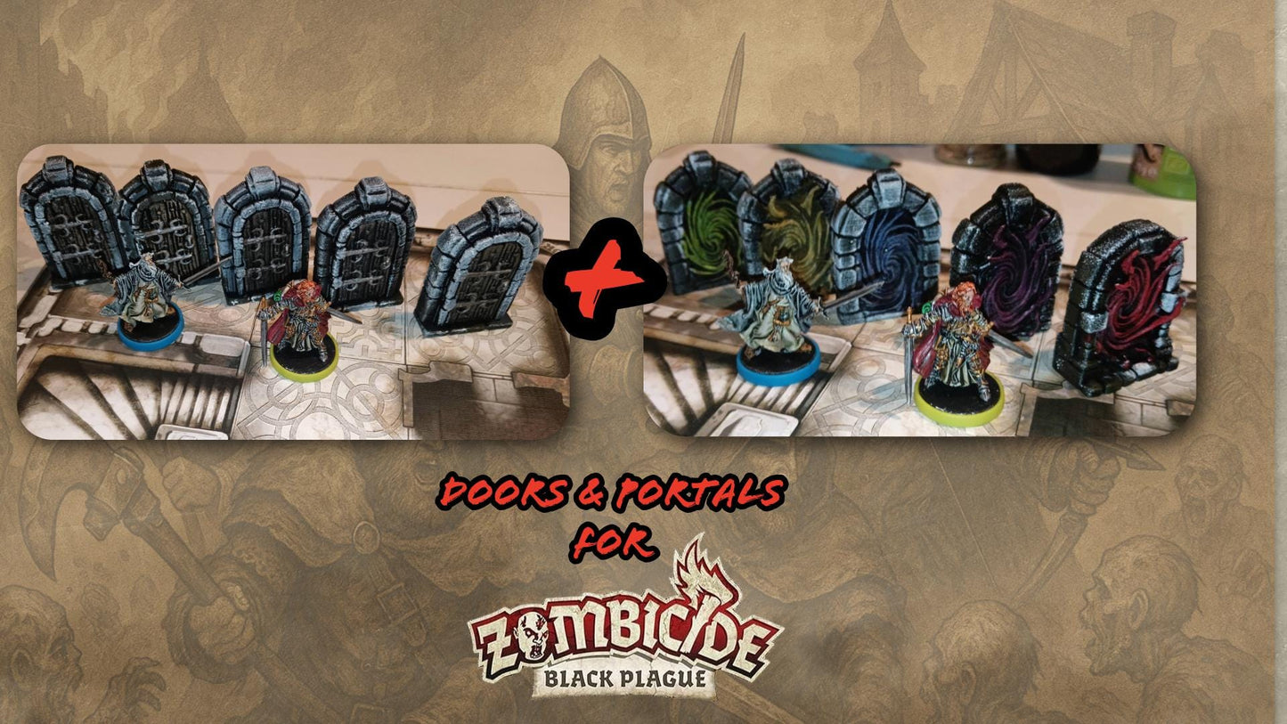 pack-5-portes-5-portails-spawn-3d-zombicide-black-plague