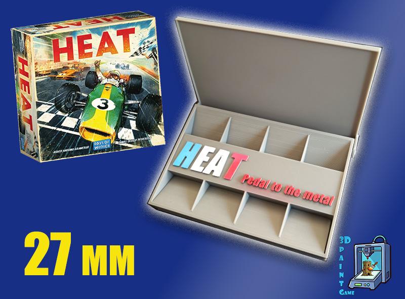 Set 8 voitures F1 pour Heat: Pedal to the Metal – Miniatures imprimées 3D peintes à la main – Accessoire jeu de société / board game - 3Dpaint Game