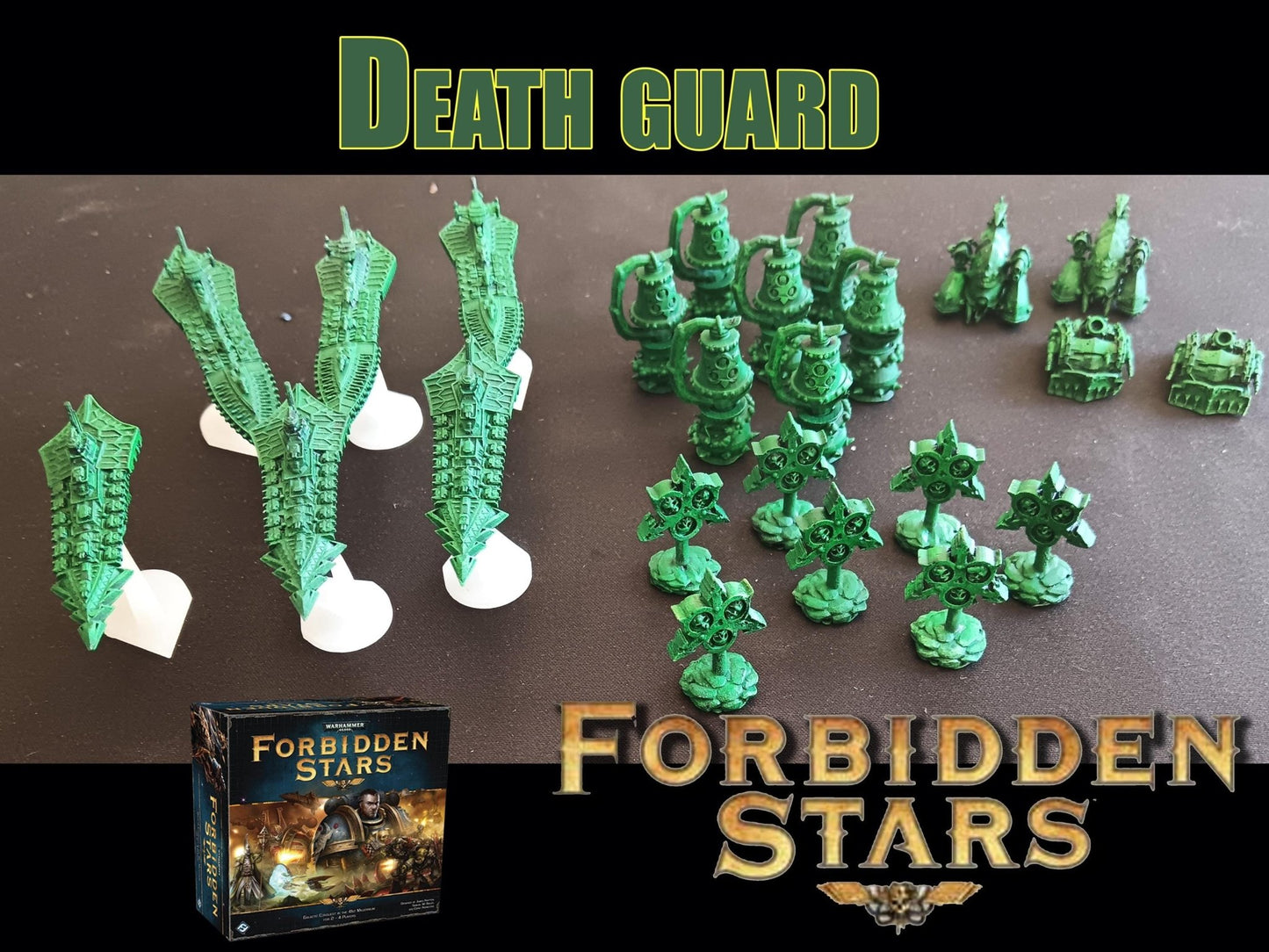 Set de Vaisseaux 3D pour Forbidden Stars – Résine peinte à la main – Compatible avec toutes les factions - 3Dpaint Game