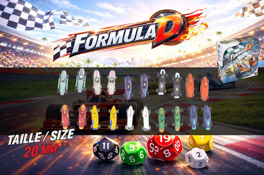 10 Voitures F1 miniatures personnalisées pour Formula D Année 1950 - 1960 - 3Dpaint Game