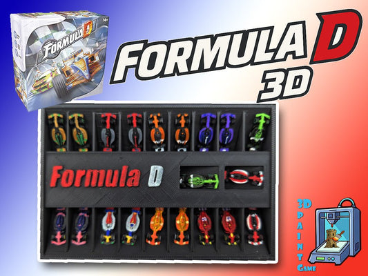 10 Voitures F1 miniatures personnalisées pour Formula D Année 2024 - 3Dpaint Game