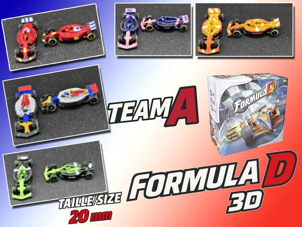 10 Voitures F1 miniatures personnalisées pour Formula D Année 2024