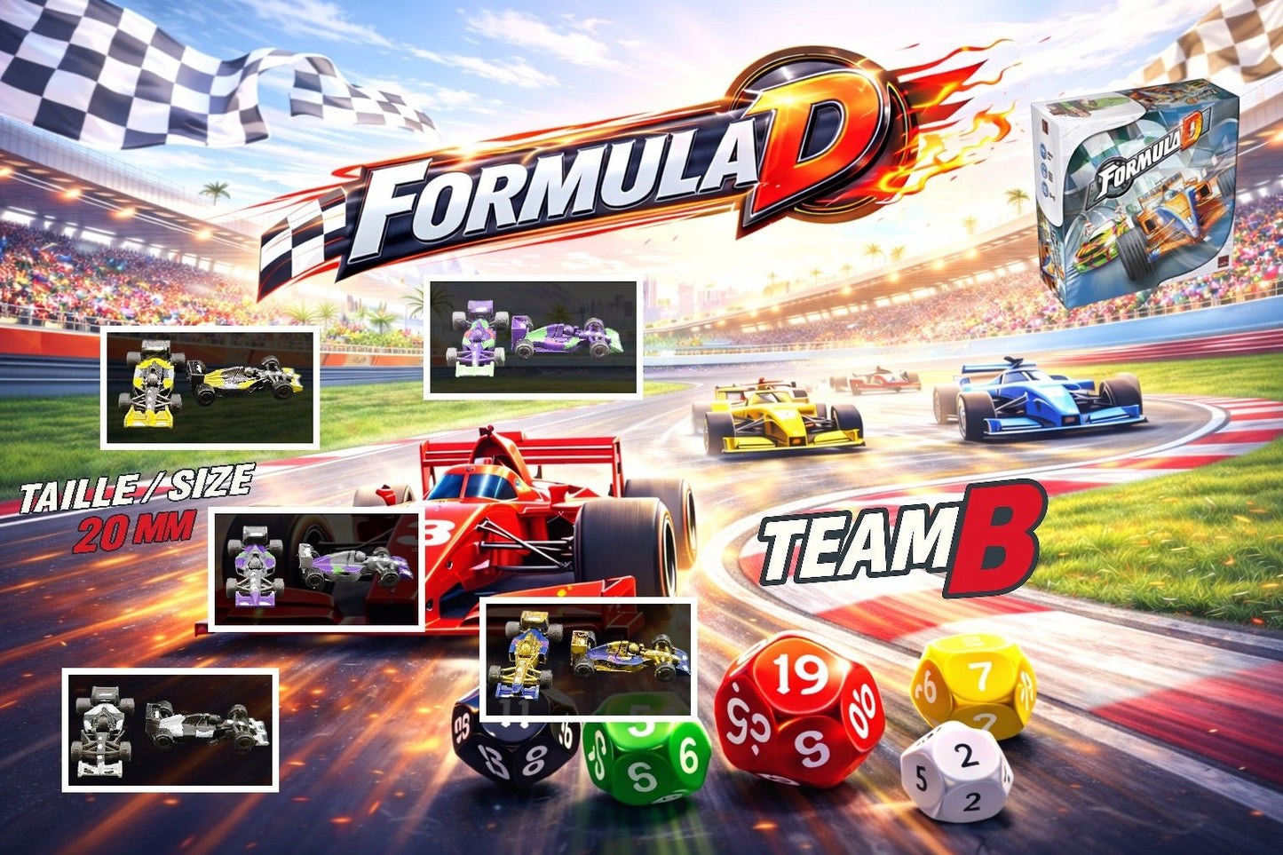 10 Voitures F1 Miniatures Personnalisées Formula D 1994