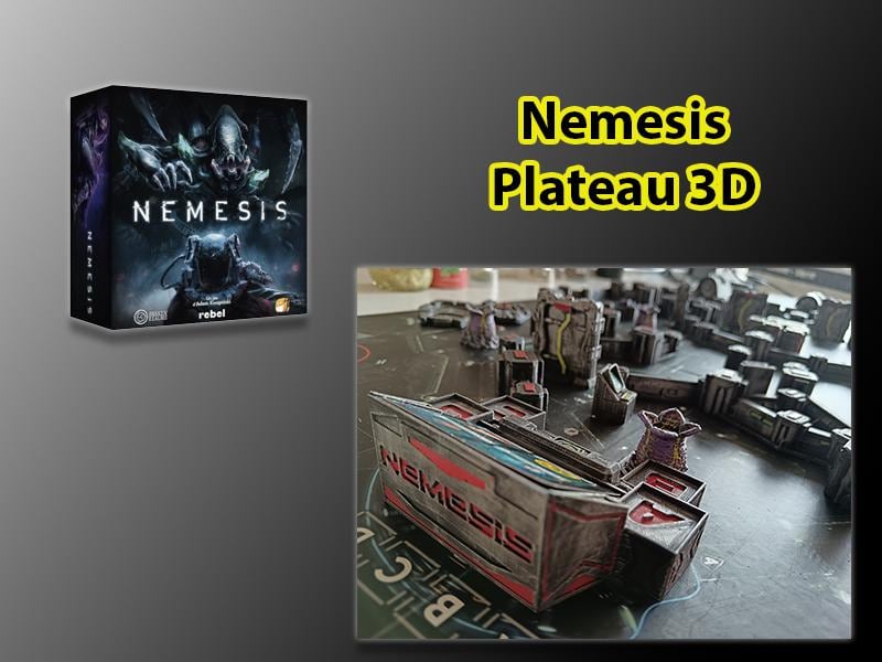 3D Board Accessories Hand-Painted for Nemesis
