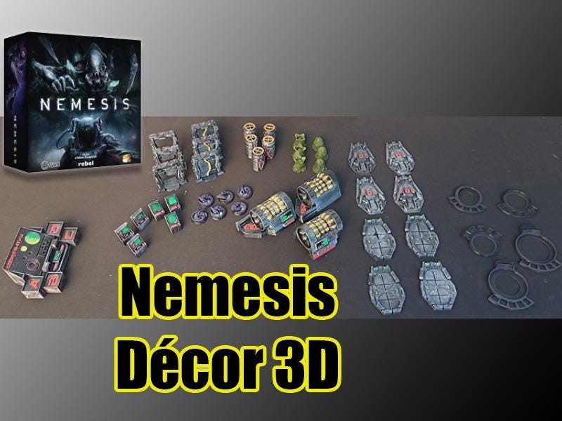 Custom 3D Board Components Hand-Painted Nemesis