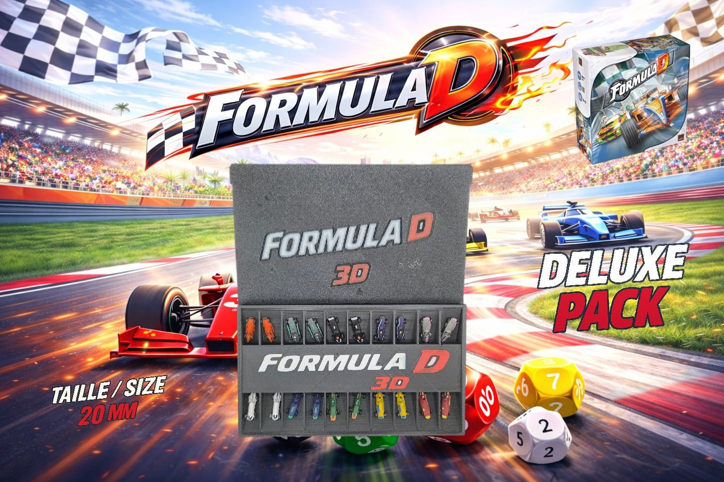 10 Voitures F1 miniatures personnalisées pour Formula D Année 1950 - 1960