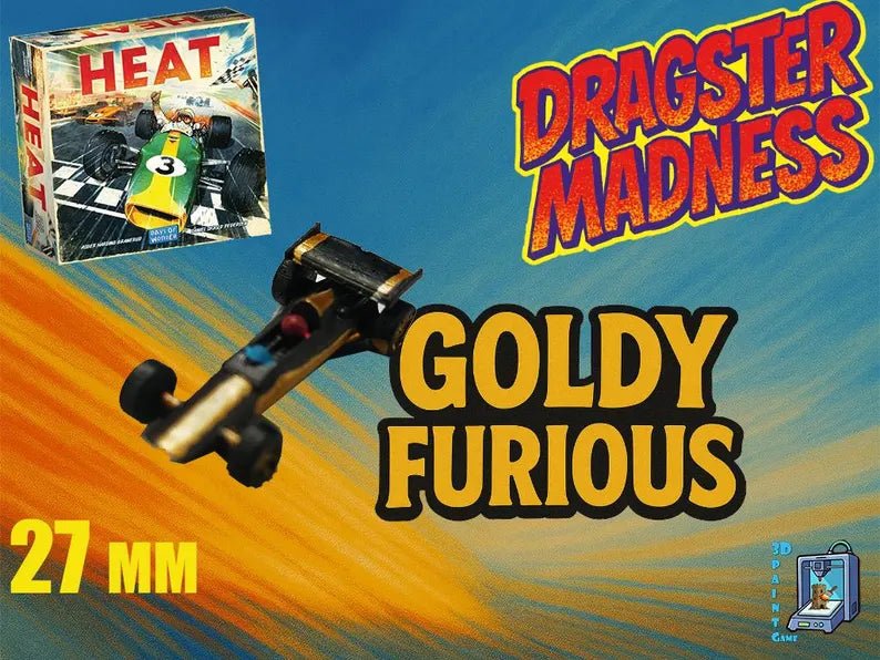 Dragsters 3D 27 mm HEAT Pedal to the Metal