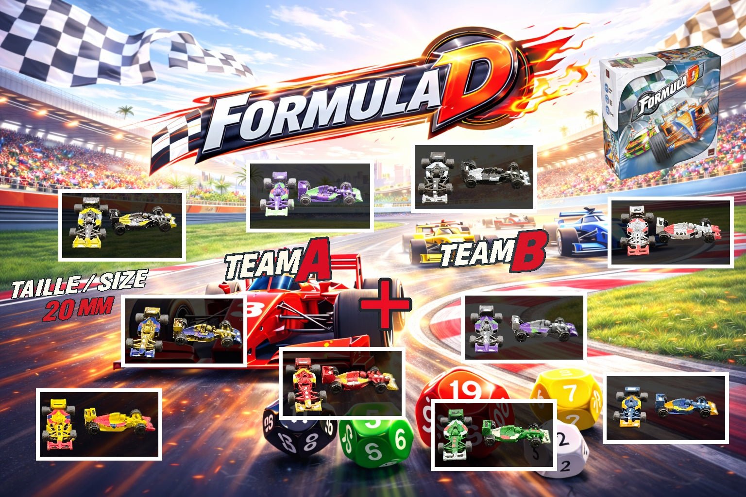 Set 10 Miniatures F1 Saison 1994 pour Formula