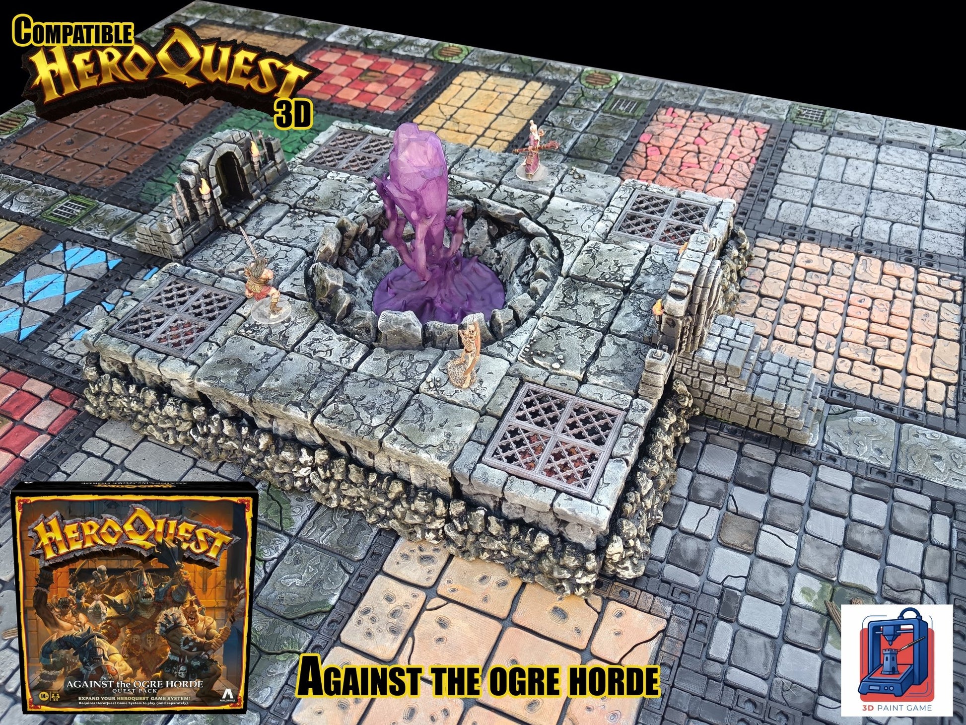 la fosse du chaos — Décor 3D HeroQuest « Against the Ogre Horde »