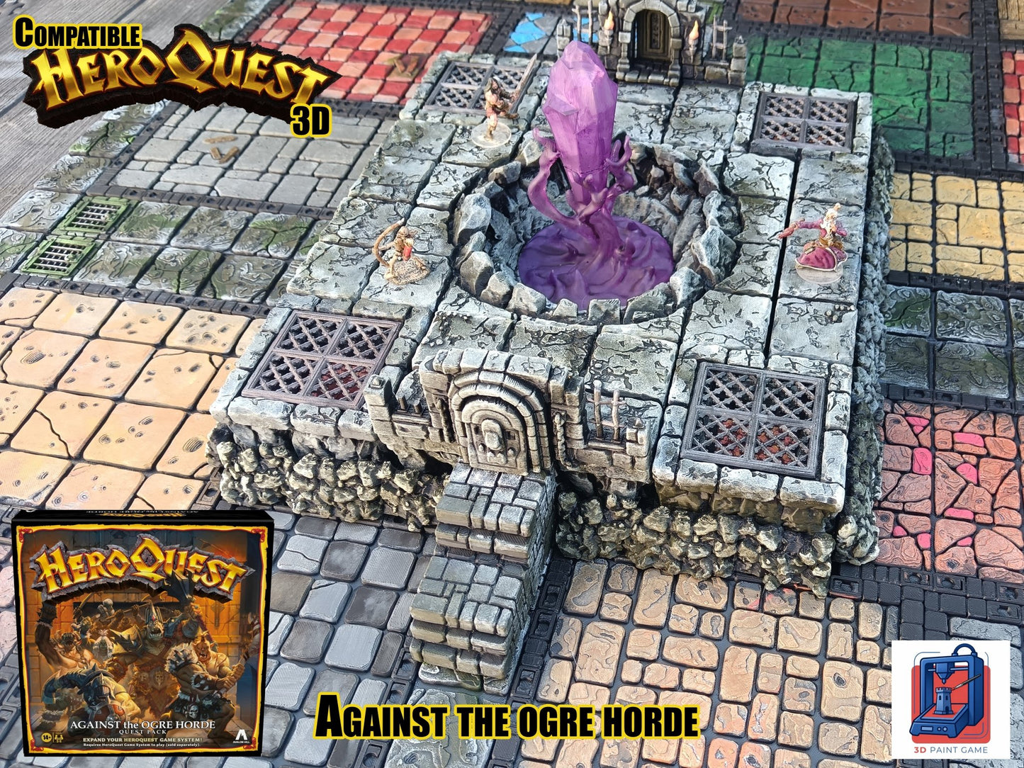 Décor 3D compatible HeroQuest « Against the Ogre Horde »