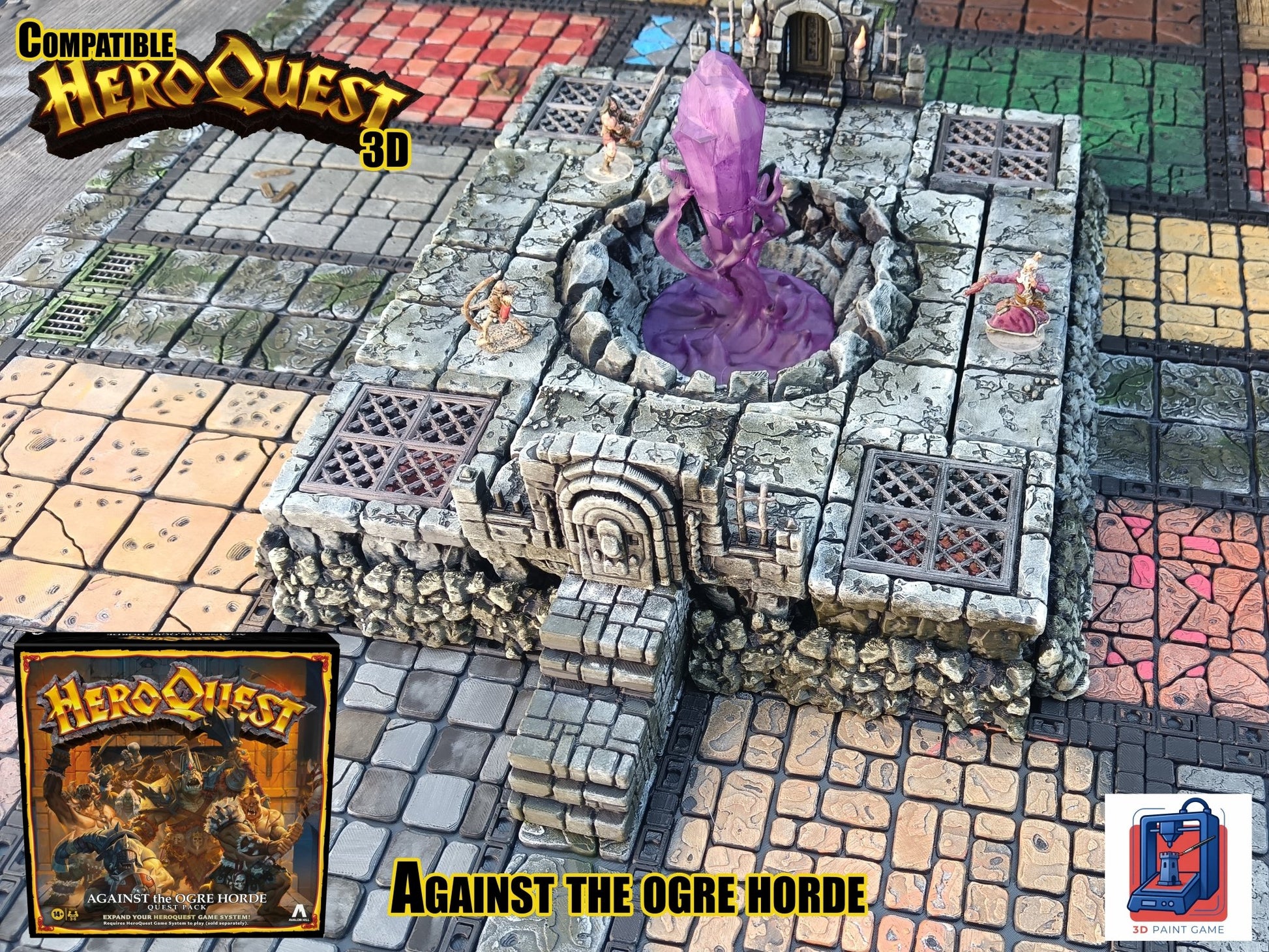 Décor 3D compatible HeroQuest « Against the Ogre Horde »
