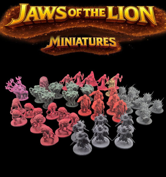 Jaws of lion 3D figurine miniatures - 3Dpaint Game