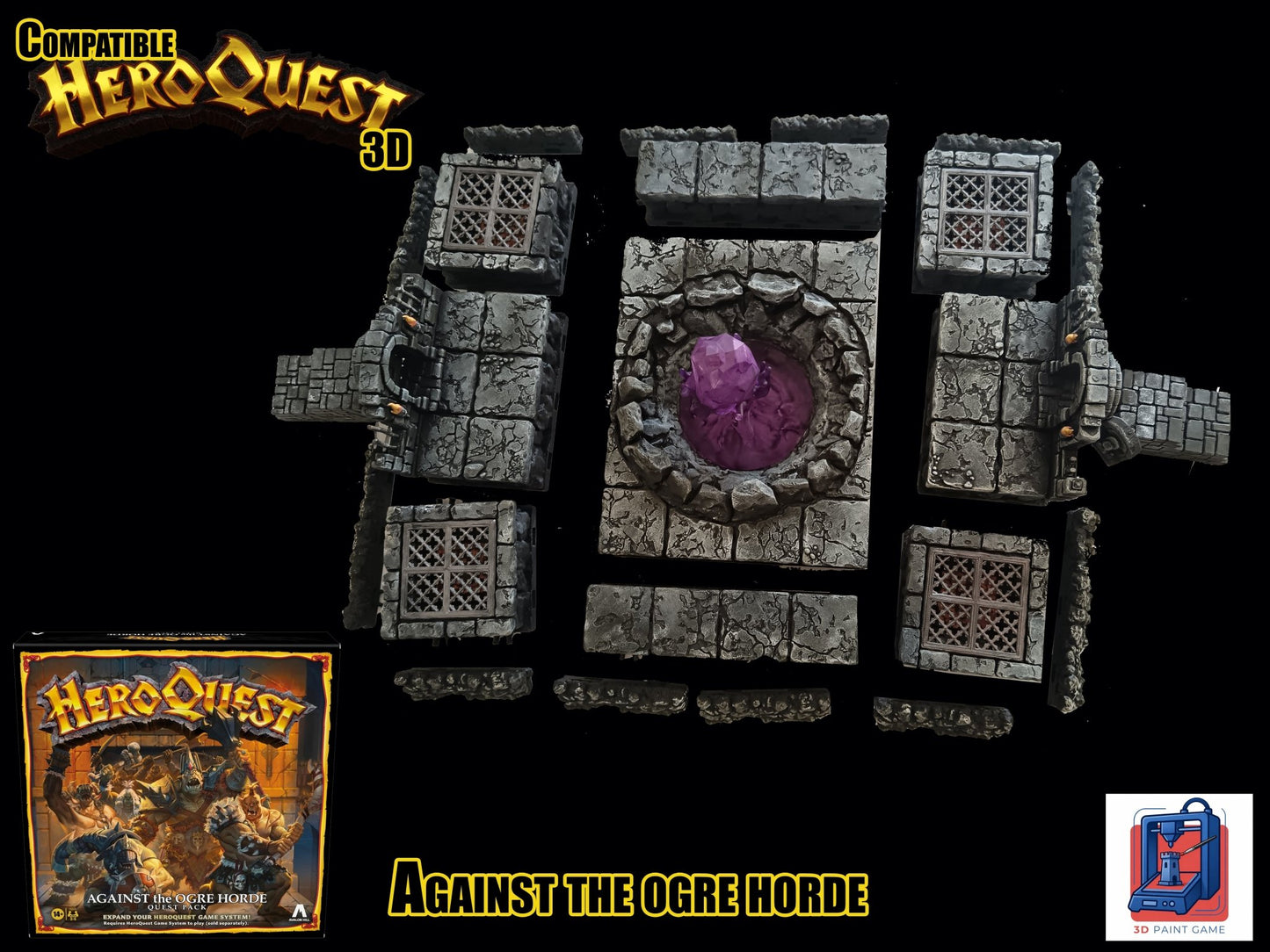 la fosse du chaos — Décor 3D compatible HeroQuest « Against the Ogre Horde »
