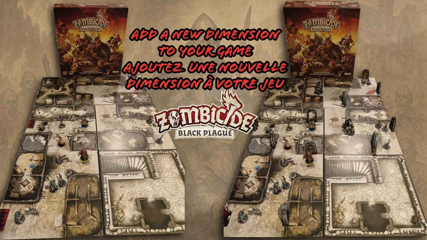 Kit 5 Portes + 5 Portails de Spawn 3D Zombicide Black Plague