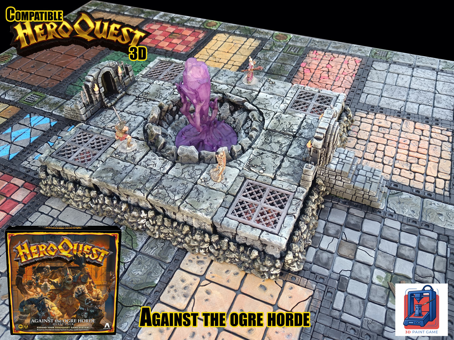 la fosse du chaos — Décor 3D compatible HeroQuest « Against the Ogre Horde »
