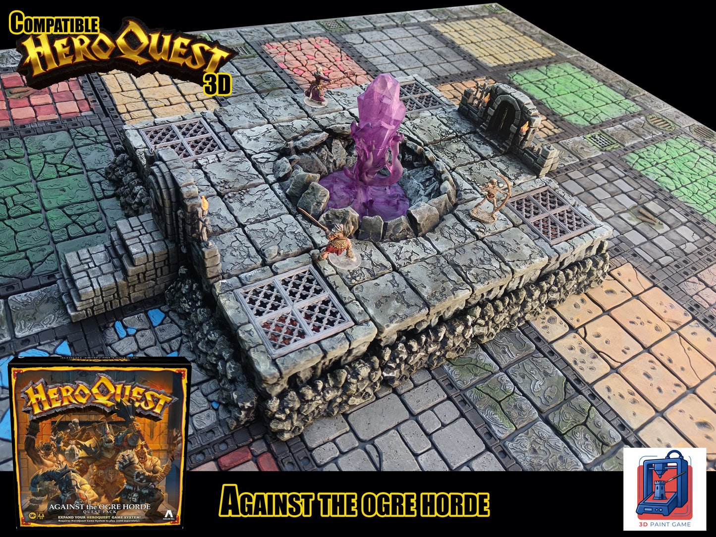 la fosse du chaos — Décor 3D compatible HeroQuest « Against the Ogre Horde »