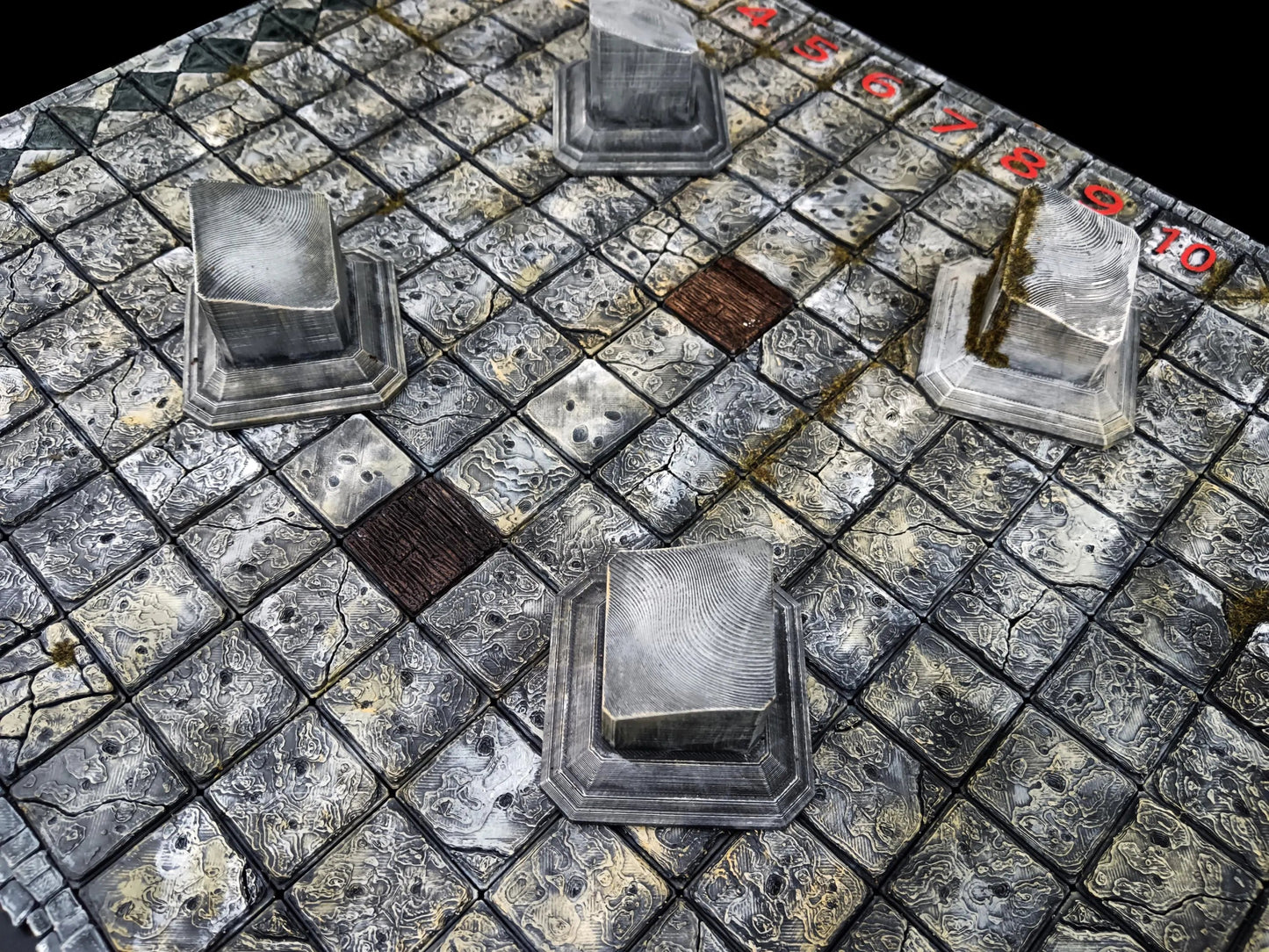 Plateau Blitz Bowl 3D – Peint à la main – Pièce unique - 3Dpaint Game