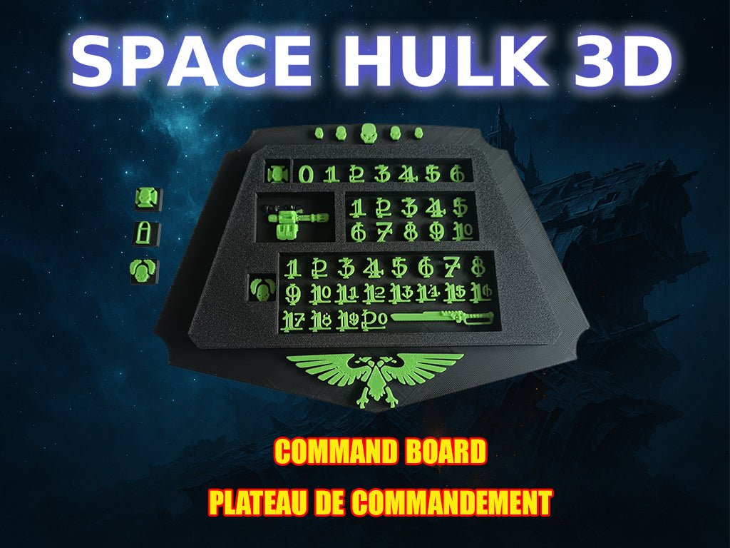 Plateau de commandement 3D compatible Space Hulk – Command Board - 3Dpaint Game