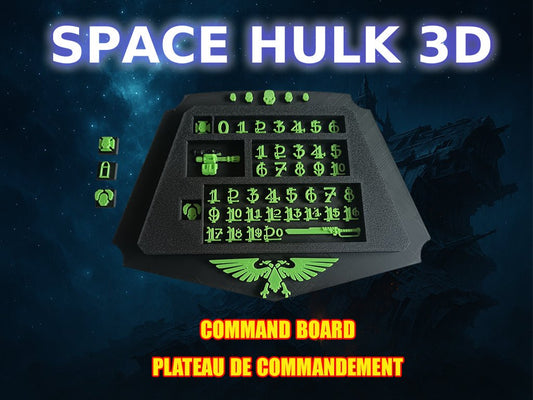 Plateau de commandement 3D compatible Space Hulk – Command Board - 3Dpaint Game