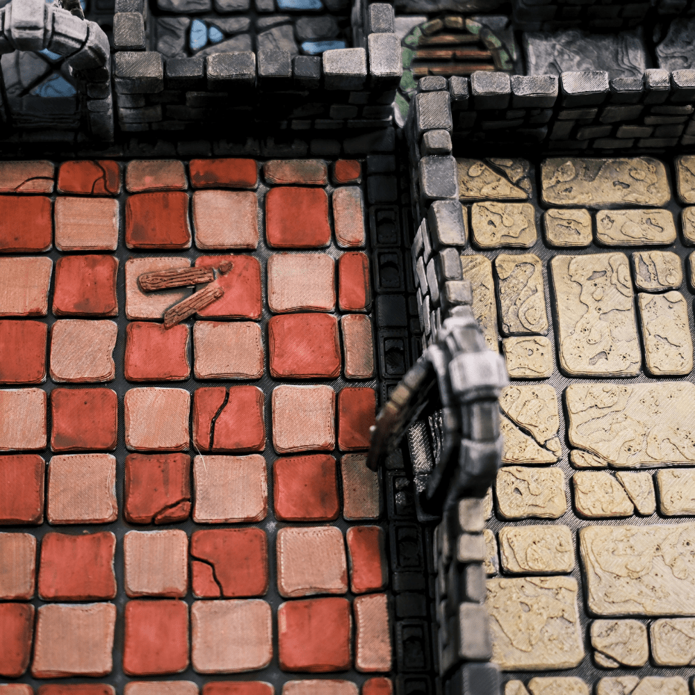 Plateau HeroQuest 3D imprimé et peint à la main avec murs magnétiques et portes– Accessoire HEROQUEST – Compatible figurines 28/30 mm - 3Dpaint Game