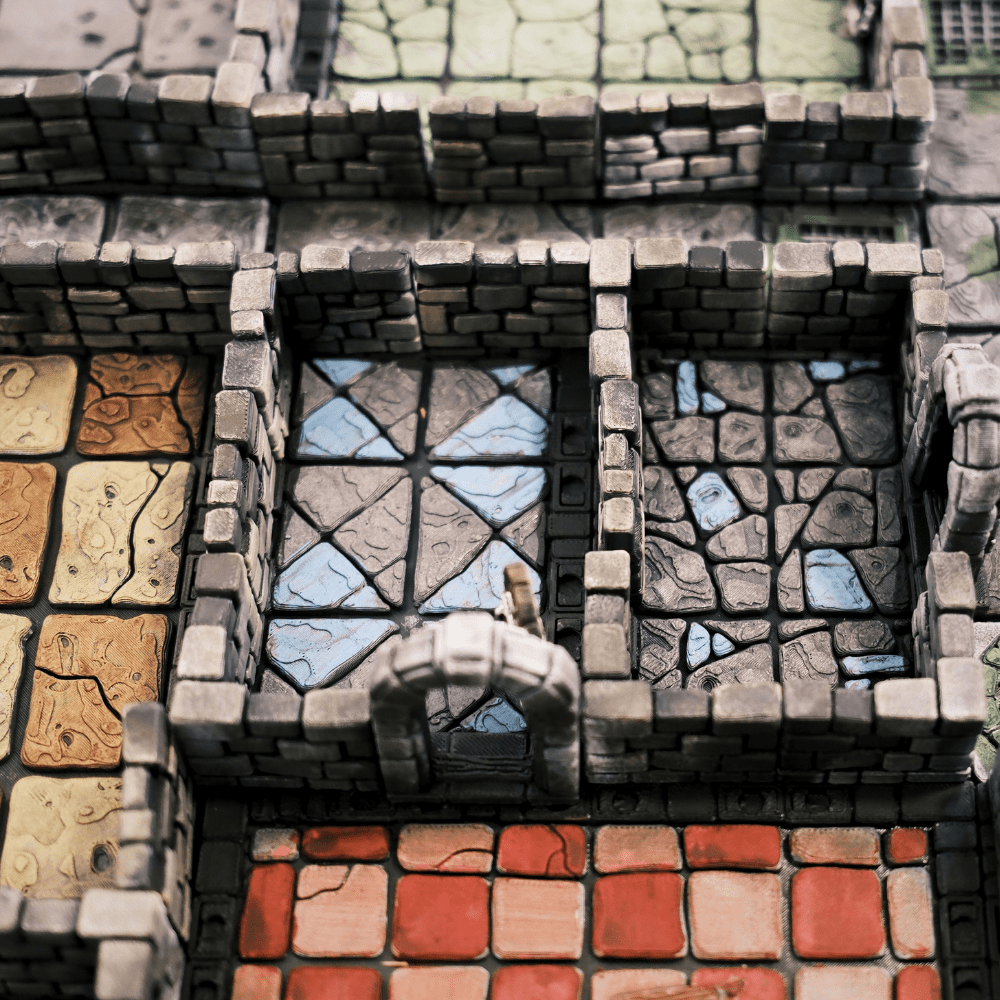Plateau HeroQuest 3D imprimé et peint à la main avec murs magnétiques et portes– Accessoire HEROQUEST – Compatible figurines 28/30 mm - 3Dpaint Game