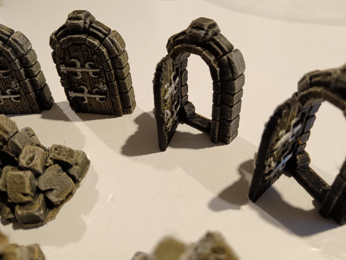 rubble-and-doors-kit-3d-board-heroquest-6-small-2-large-rubble-5-doors-3d-printed-hand-painted