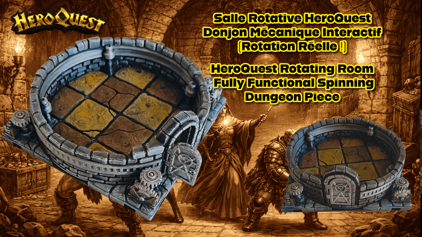 Salle Rotative HeroQuest – Donjon Mécanique Interactif
