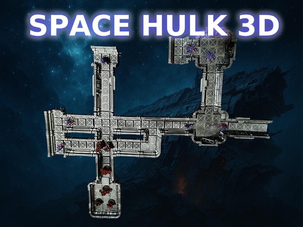 Set 3D complet / Complete 3D Set compatible Space Hulk boardgame– jetons & plateaux PLA peints à la main - 3Dpaint Game
