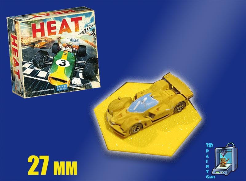 Set 8 voitures F1 pour Heat: Pedal to the Metal – Miniatures imprimées 3D peintes à la main – Accessoire jeu de société / board game - 3Dpaint Game