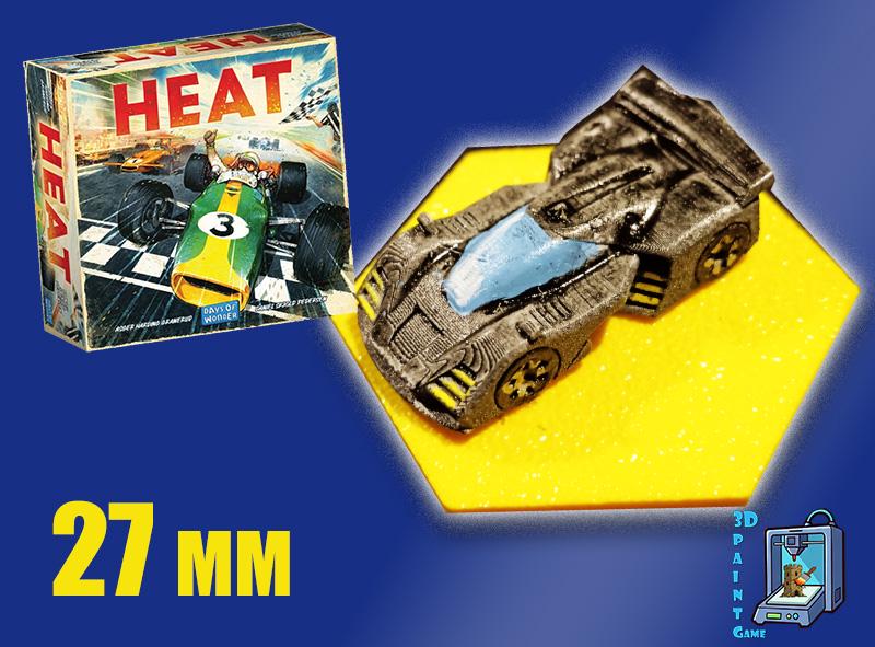 Set 8 voitures F1 pour Heat: Pedal to the Metal – Miniatures imprimées 3D peintes à la main – Accessoire jeu de société / board game - 3Dpaint Game