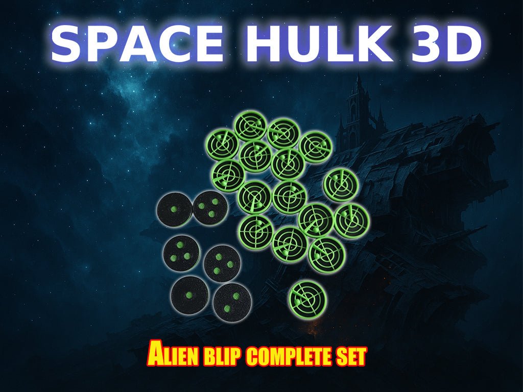 Set complet de Blips Alien 3D – Compatible Space Hulk - 3Dpaint Game