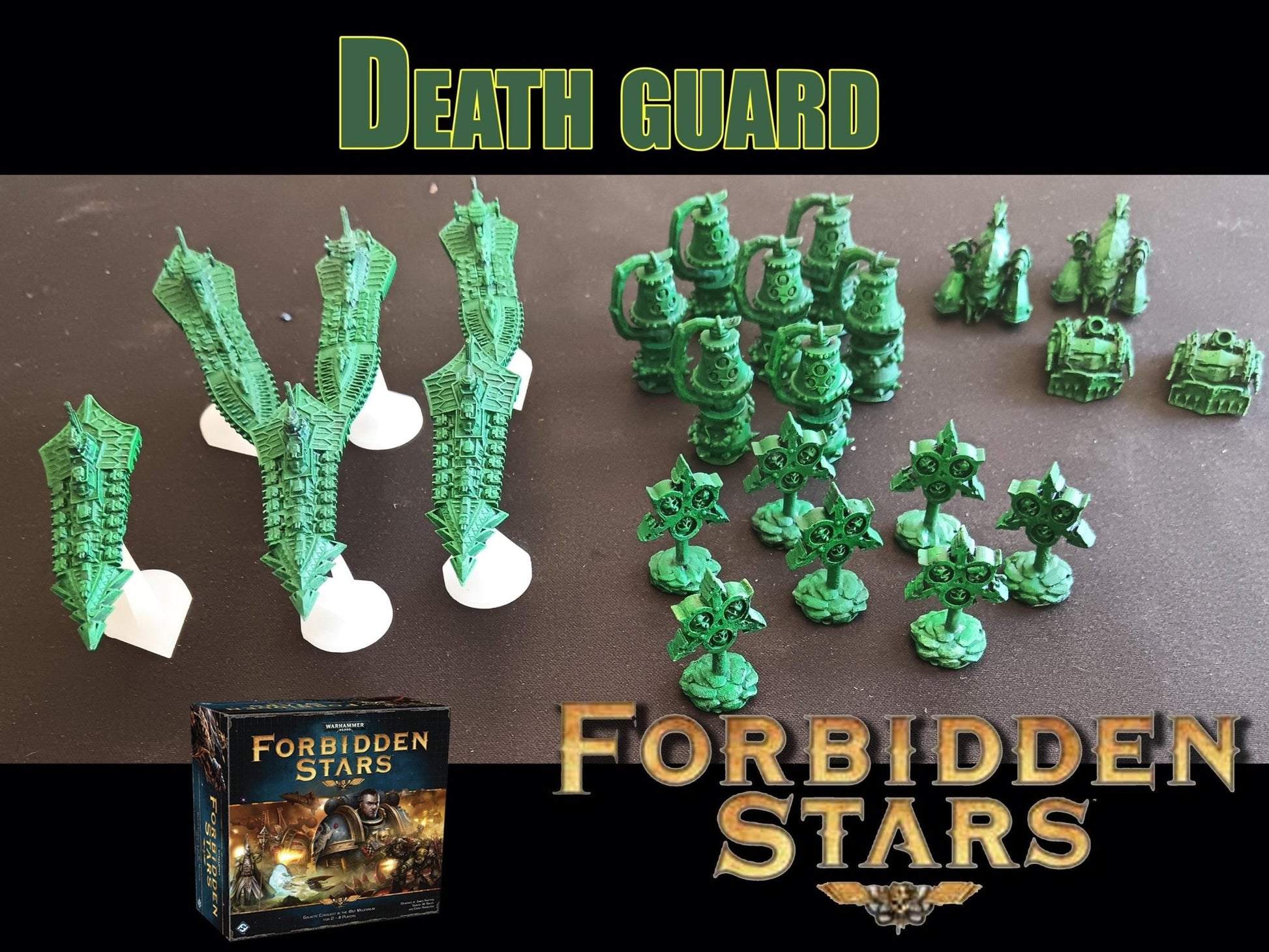 Set de Vaisseaux 3D pour Forbidden Stars – Résine peinte à la main – Compatible avec toutes les factions - 3Dpaint Game