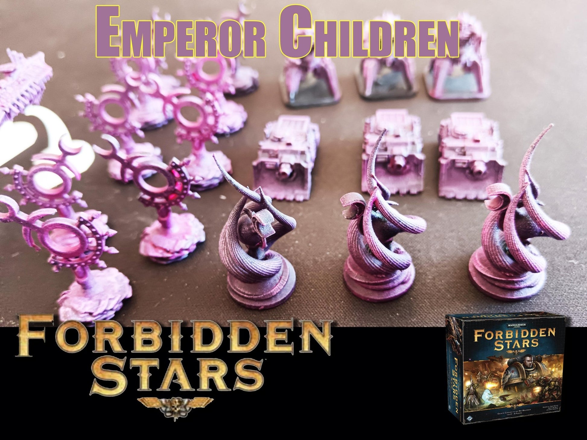 Set de Vaisseaux 3D pour Forbidden Stars – Résine peinte à la main – Compatible avec toutes les factions - 3Dpaint Game