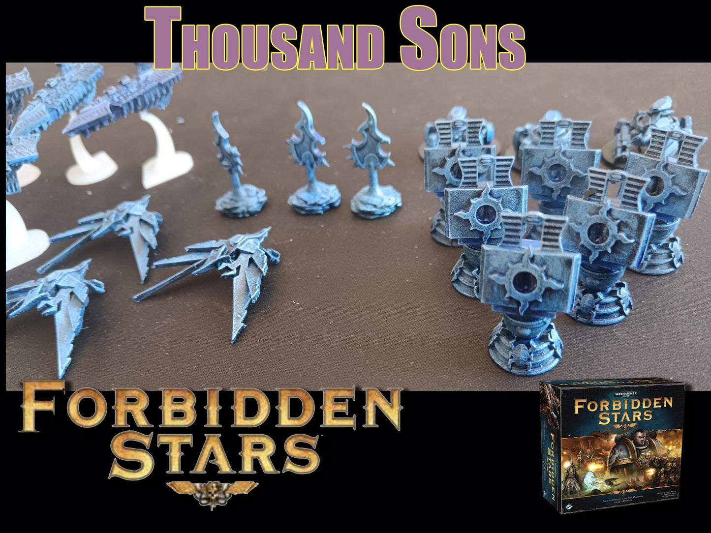 Set de Vaisseaux 3D pour Forbidden Stars – Résine peinte à la main – Compatible avec toutes les factions - 3Dpaint Game