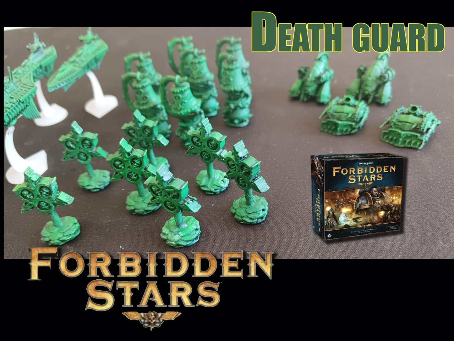 Set de Vaisseaux 3D pour Forbidden Stars – Résine peinte à la main – Compatible avec toutes les factions - 3Dpaint Game