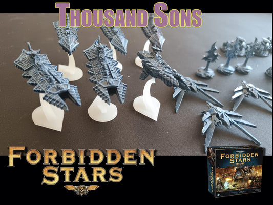 Set de Vaisseaux 3D pour Forbidden Stars – Résine peinte à la main – Compatible avec toutes les factions - 3Dpaint Game