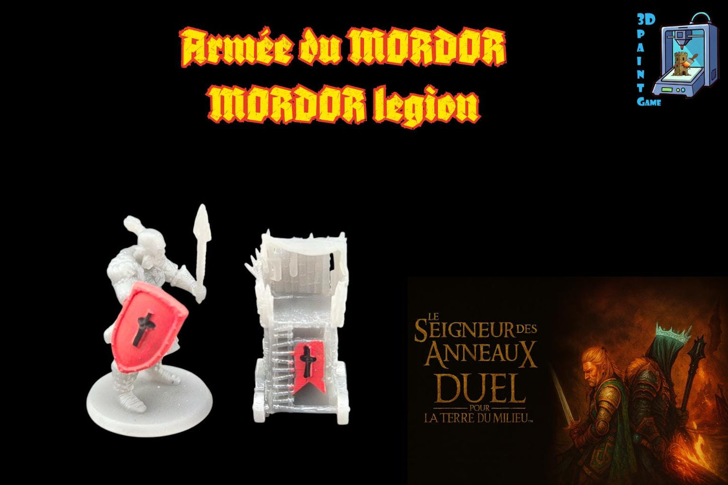 Upgrade Le Seigneur des Anneaux : Le Duel – Figurines résine 3D peintes à la main / Lord of the Rings Duel 3D Miniatures Hand - painted Resin - 3Dpaint Game