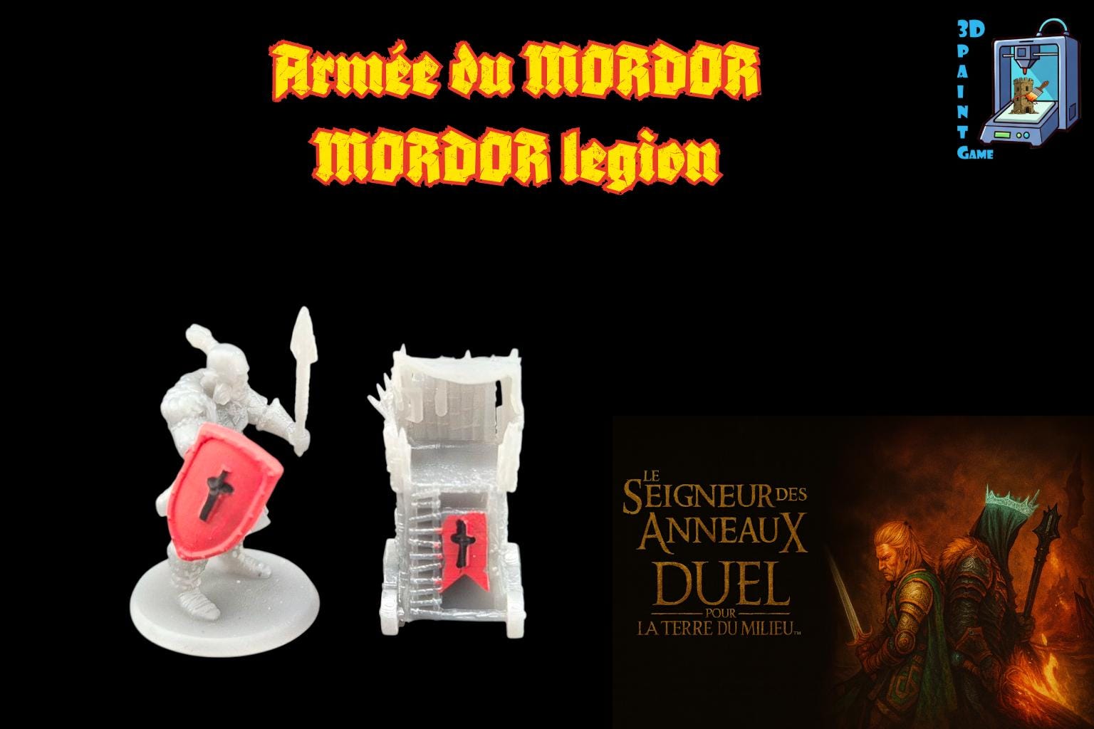Upgrade Le Seigneur des Anneaux : Le Duel – Figurines résine 3D peintes à la main / Lord of the Rings Duel 3D Miniatures Hand - painted Resin - 3Dpaint Game