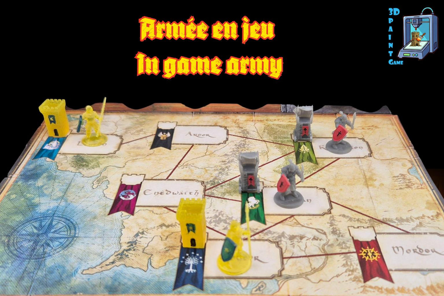 Upgrade Le Seigneur des Anneaux : Le Duel – Figurines résine 3D peintes à la main / Lord of the Rings Duel 3D Miniatures Hand - painted Resin - 3Dpaint Game